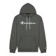 Sudadera con Capucha Hombre Champion Script Logo Print Gris oscuro