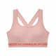 Sujetador Deportivo Under Armour  Crossback Mid Rosa