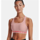 Sujetador Deportivo Under Armour  Crossback Mid Rosa