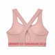 Sujetador Deportivo Under Armour  Crossback Mid Rosa
