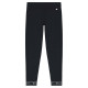 Mallas Deportivas de Mujer Champion Crop Logo Tape W Azul oscuro