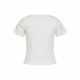 Camiseta de Manga Corta Mujer Jack & Jones Jxlucinda Str Ss  Blanco
