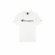 Camiseta de Manga Corta Hombre Champion Crewneck Blanco