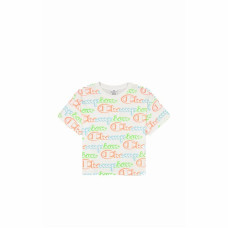 Camiseta de Manga Corta Mujer Champion Crewneck Croptop Blanco