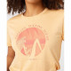 Short Sleeve T-Shirt Rip Curl Re-Entry Crew  Beige