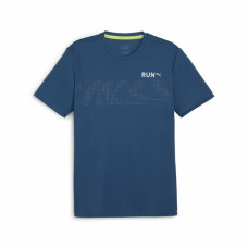 Camiseta de Manga Corta Hombre Puma  Run Favourite Azul oscuro