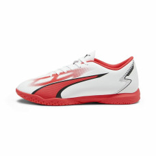 Zapatillas de Fútbol Sala para Adultos Puma Ultra Play It Blanco Rojo