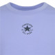 Camiseta de Manga Corta Infantil Converse Chuck Patch Boxy Violeta