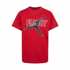 Child's Short Sleeve T-Shirt Nike Jordan Jdb Reflective Flight Red