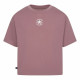 Camiseta de Manga Corta Infantil Converse Chuck Patch Boxy Salmón