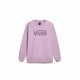 Women’s Sweatshirt without Hood Vans Drop V Logo Bff Crew Beige