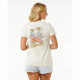 Women’s Short Sleeve T-Shirt Rip Curl Wild Bloom White