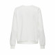 Women’s Sweatshirt without Hood Only Onlkimmie White