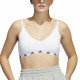 Sujetador Deportivo Adidas Pureb Ls Blanco