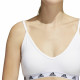 Sujetador Deportivo Adidas Pureb Ls Blanco