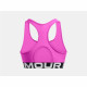 Sujetador Deportivo Under Armour Hg Mid Branded Morado Rosa oscuro