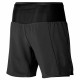 Pantalones Cortos Deportivos para Hombre Mizuno Multi Pocket 2In1 7.5 Negro