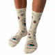 Socks Jimmy Lion Athletic Frida Viva Mexic White 41-46