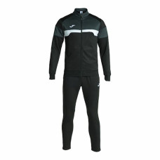 Tracksuit for Adults Joma Sport Danubio III Black Men 2 Pieces