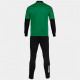 Tracksuit for Adults Joma Sport Eco Championship Black Green Children's Men 2 Pieces