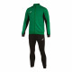 Tracksuit for Adults Joma Sport Derby Black Green Children's Men 2 Pieces
