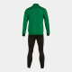 Tracksuit for Adults Joma Sport Derby Black Green Children's Men 2 Pieces