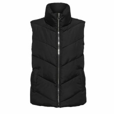 Chaleco de Mujer Jack & Jones Jdyfinno Life Short Padd Negro