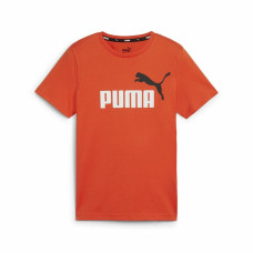 Child's Short Sleeve T-Shirt Puma Essentials+ 2 Col Logo
