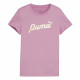 Child's Short Sleeve T-Shirt Puma Essentials+ Script Metallic G