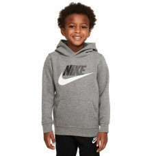 Sudadera con Capucha Niño Nike Club Hbr Gris
