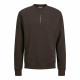 Sudadera sin Capucha Hombre Jack & Jones Jjmicah Neck Mulch Marrón