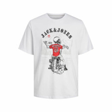 Camiseta de Manga Corta Hombre Jack & Jones Blanco