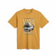 Camiseta de Manga Corta Hombre Vans Roughin It Ss Crew Naranja Oscuro