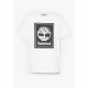 Camiseta de Manga Corta Hombre Timberland Stack Logo Blanco