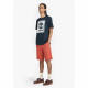 Camiseta de Manga Corta Hombre Timberland Stack Logo Negro