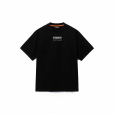 Camiseta de Manga Corta Hombre Napapijri S-Premium Ss Negro