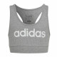 Sports Bra Adidas Essentials Linear Logo Grey
