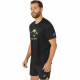 Camiseta de Manga Corta Hombre Asics Fujitrail Logo Ss Top Negro