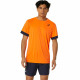 Camiseta Deportiva de Manga Corta Asics Court Ss Top Naranja Tenis