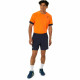 Camiseta Deportiva de Manga Corta Asics Court Ss Top Naranja Tenis