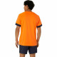 Camiseta Deportiva de Manga Corta Asics Court Ss Top Naranja Tenis