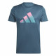 T-shirt Adidas Run Icons 3 Bar Blue