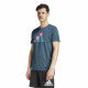 T-shirt Adidas Run Icons 3 Bar Blue