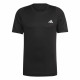 Camiseta de Manga Corta Hombre Adidas Run Icons 3S T Negro