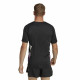 Camiseta de Manga Corta Hombre Adidas Run Icons 3S T Negro