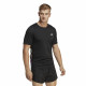 Camiseta de Manga Corta Hombre Adidas Run Icons 3S T Negro
