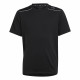 Child's Short Sleeve T-Shirt Adidas Aeroready Black