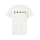 Camiseta de Manga Corta Hombre Timberland Kennebec River Camo Linear Logo Blanco