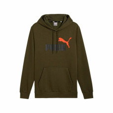 Sudadera con Capucha Hombre Puma Ess+ 2 Col Big Logo Marrón