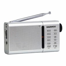 Radio Portátil Daewoo Negro AM/FM